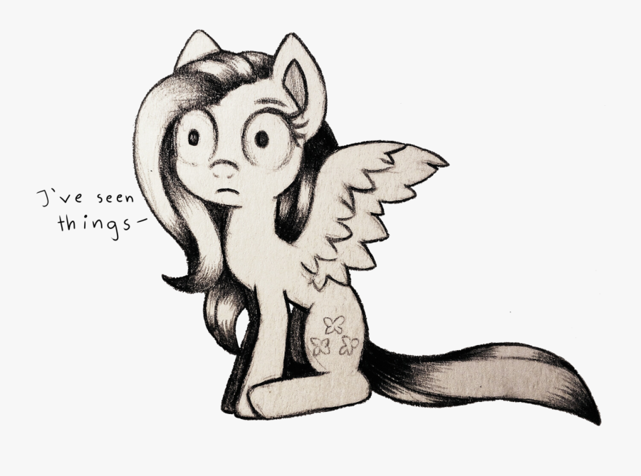 Fluttershy Drawing - Illustration, Transparent Clipart