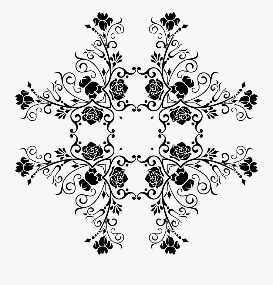 Floral Flourishyness 17 Clip Arts - Motif, Transparent Clipart