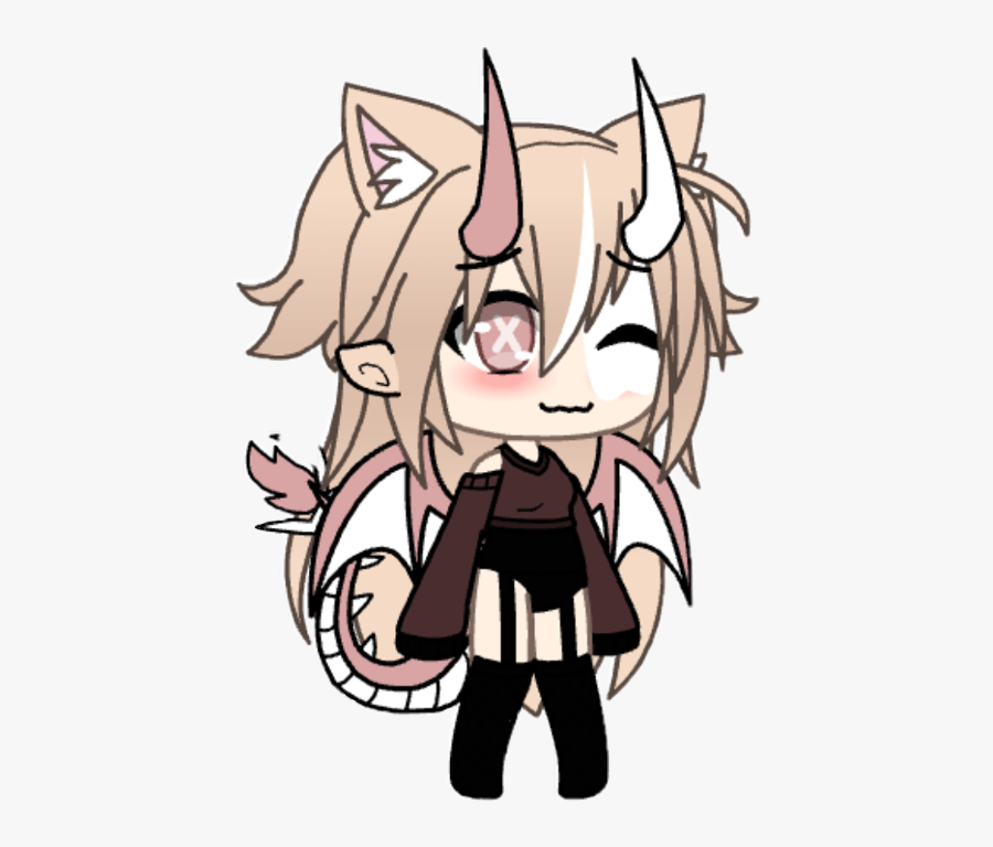 Me Gachalifebody Shy Freetoedit - Cartoon, Transparent Clipart