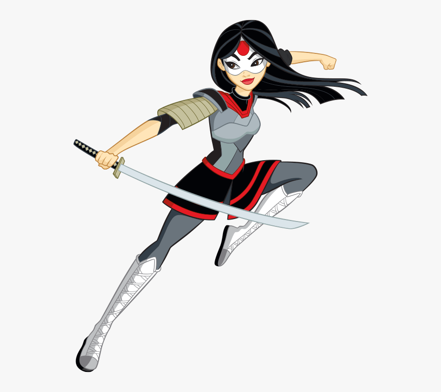 Dc Super Hero Girls Katana - Super Hero Girls Katana, Transparent Clipart