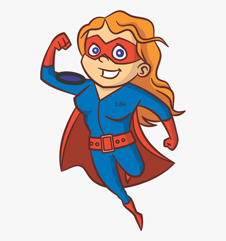 Transparent Junk Clipart - Superhero Girl Cartoon, Transparent Clipart