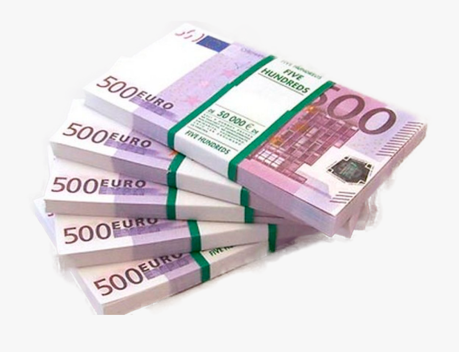 500 Euro Note 100 Euro Note Russian Ruble Money - 100000 Euro In 500, Transparent Clipart
