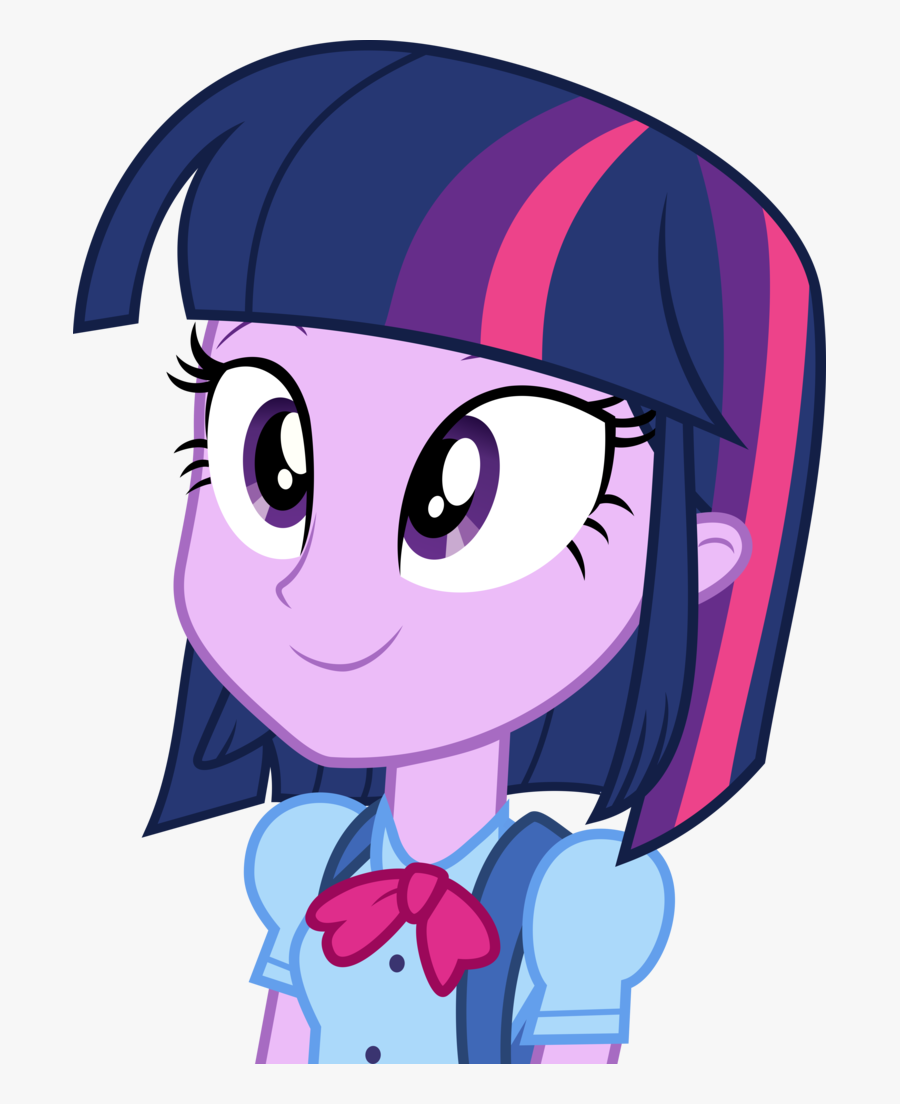 Transparent Cartoon Hair Png - Twilight Sparkle Equestria Girl Face, Transparent Clipart