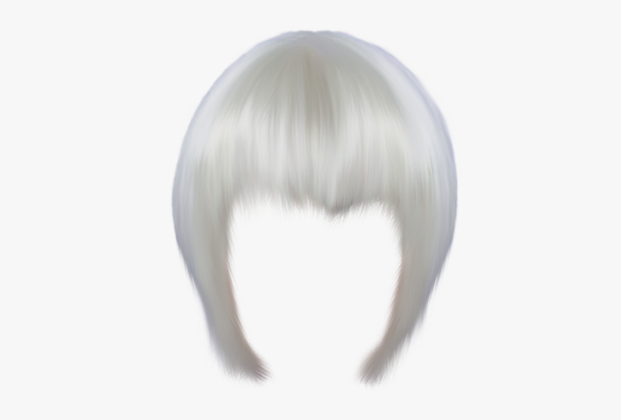 White Hair Transparent Background, Transparent Clipart