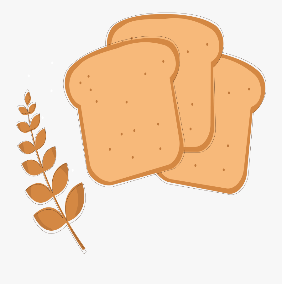 Bread Toast Clipart, Transparent Clipart