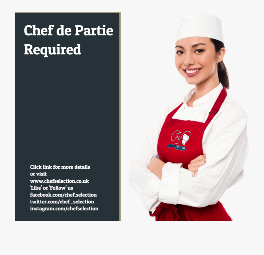 Transparent Female Chef Png - Costume, Transparent Clipart