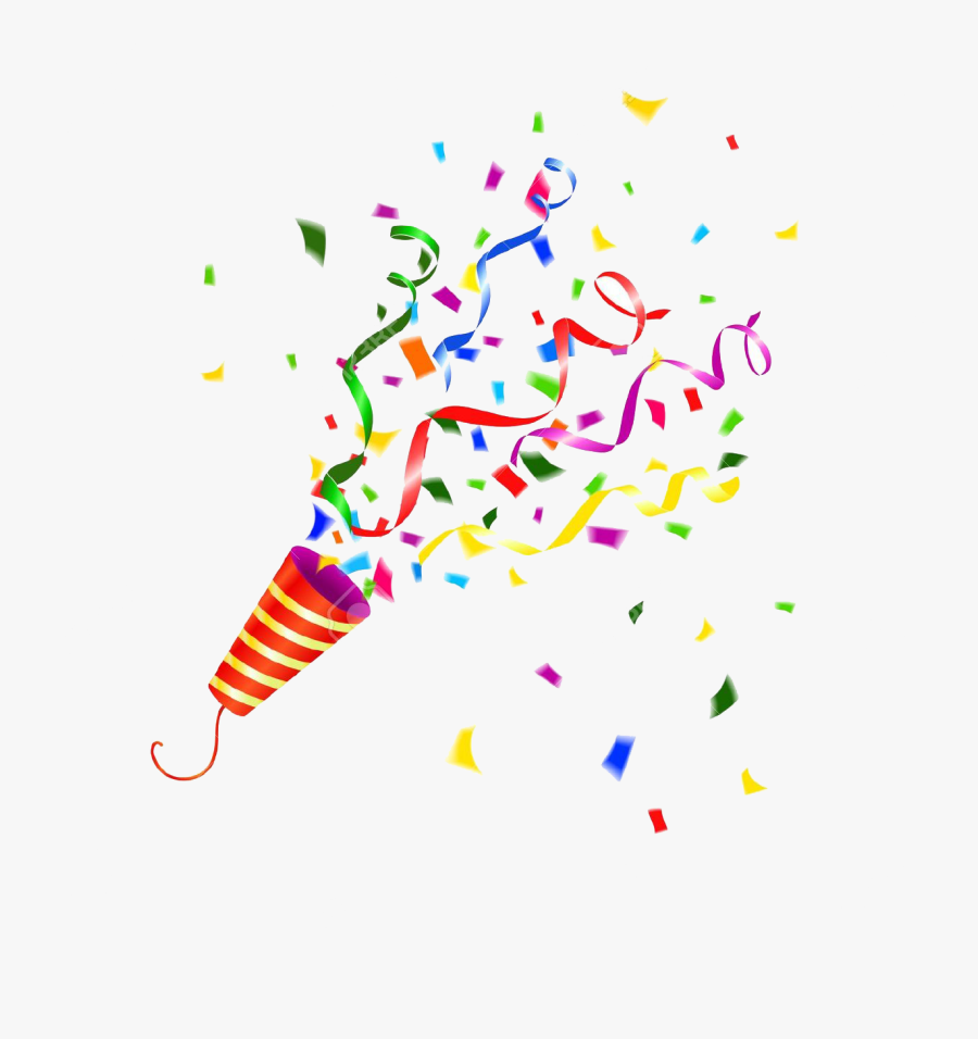 Clipart Freeuse Download Popper Stock Photography Clip - Transparent Background Confetti Clipart, Transparent Clipart