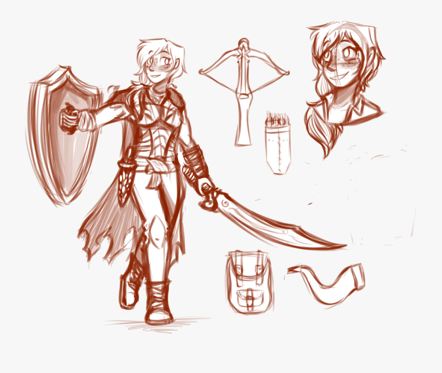 Character Design Dnd Character Sketch, Transparent Clipart