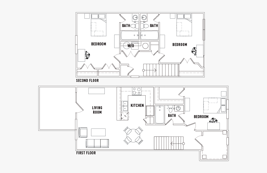 3 Bath Fairview - Floor Plan, Transparent Clipart