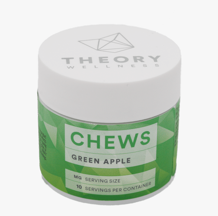 Theory Wellness Green Apple Chews - Box, Transparent Clipart