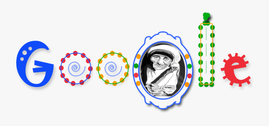 Transparent Clipart Of Mother Teresa - Mother Teresa Google Doodle, Transparent Clipart