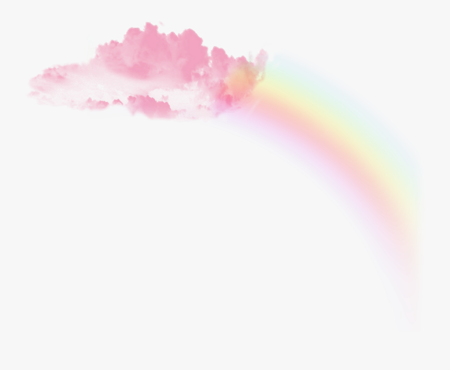 #freetoedit #pink #rainbow #cloud #aesthetic #tumblr - Watercolor Paint, Transparent Clipart