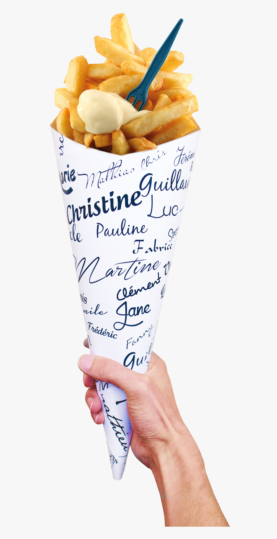 Clip Art Cornet De Frites Iconic - French Fries, Transparent Clipart