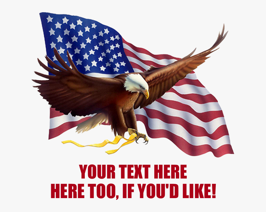 Personalized American Flag Eagle Saying Shot Glass - July 4th Happy Birthday America, Transparent Clipart