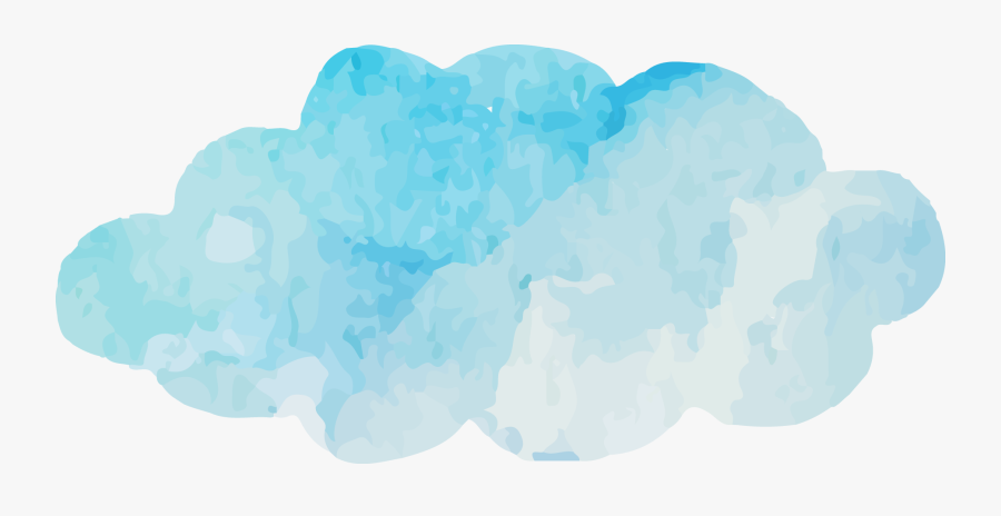 Clip Art Cloud Watercolor - Illustration, Transparent Clipart