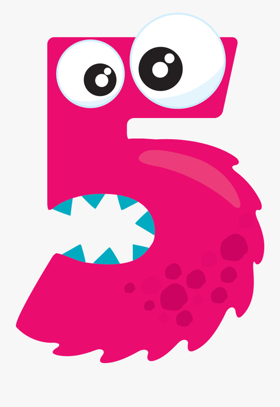 October Happiness Is Shaped - Monster Number 5, Transparent Clipart