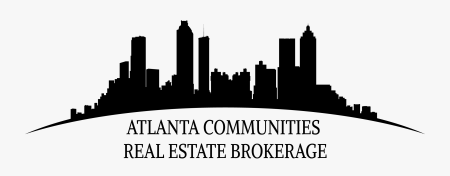 Atlanta Skyline Silhouette - Atlanta Communities Real Estate Brokerage, Transparent Clipart