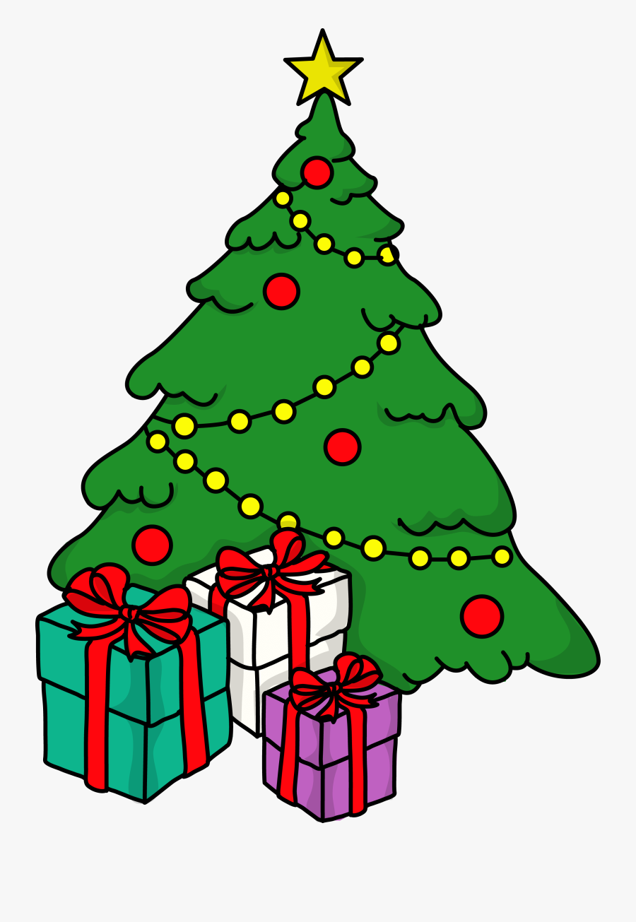 Free Christmas Tree And Gifts Celebration Clip Art