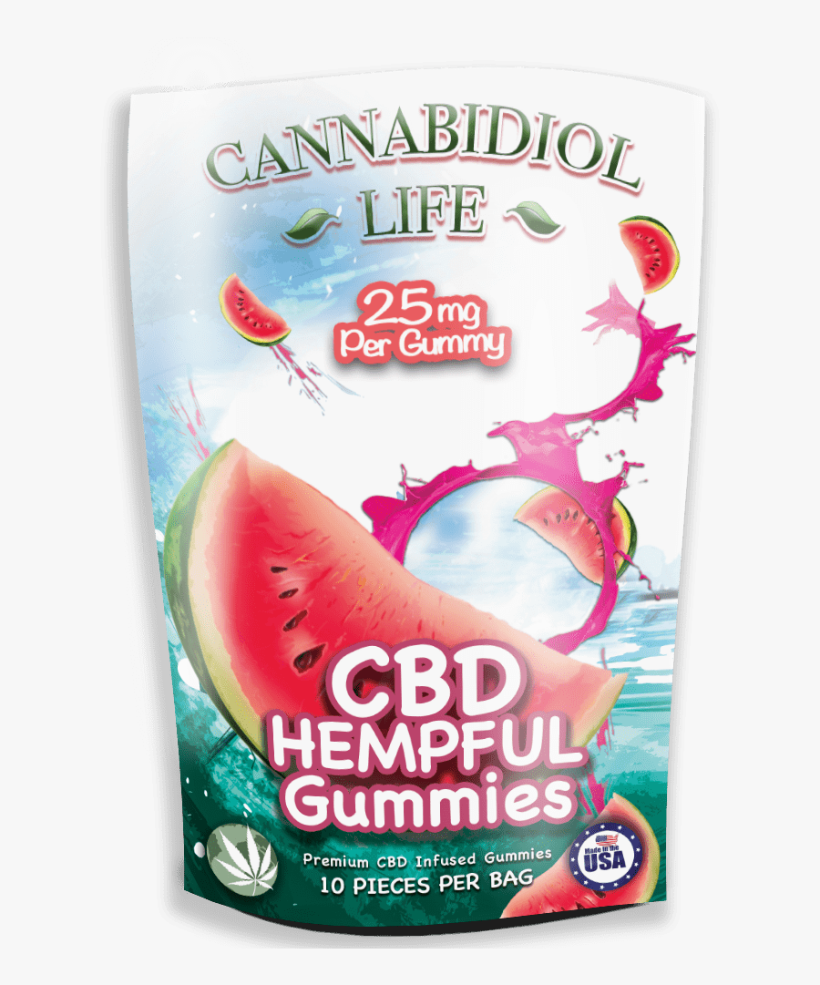 Hempful Gummies Watermelons - Watermelon Gummies, Transparent Clipart