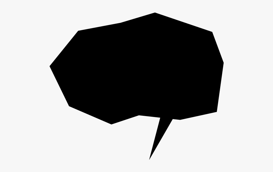 Callout Black, Transparent Clipart