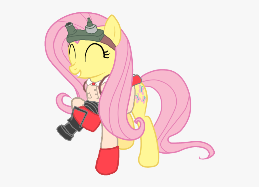 Fluttermedic, Fluttershy, Medic, Safe, Team Fortress - Mlp Fluttershy Medic, Transparent Clipart