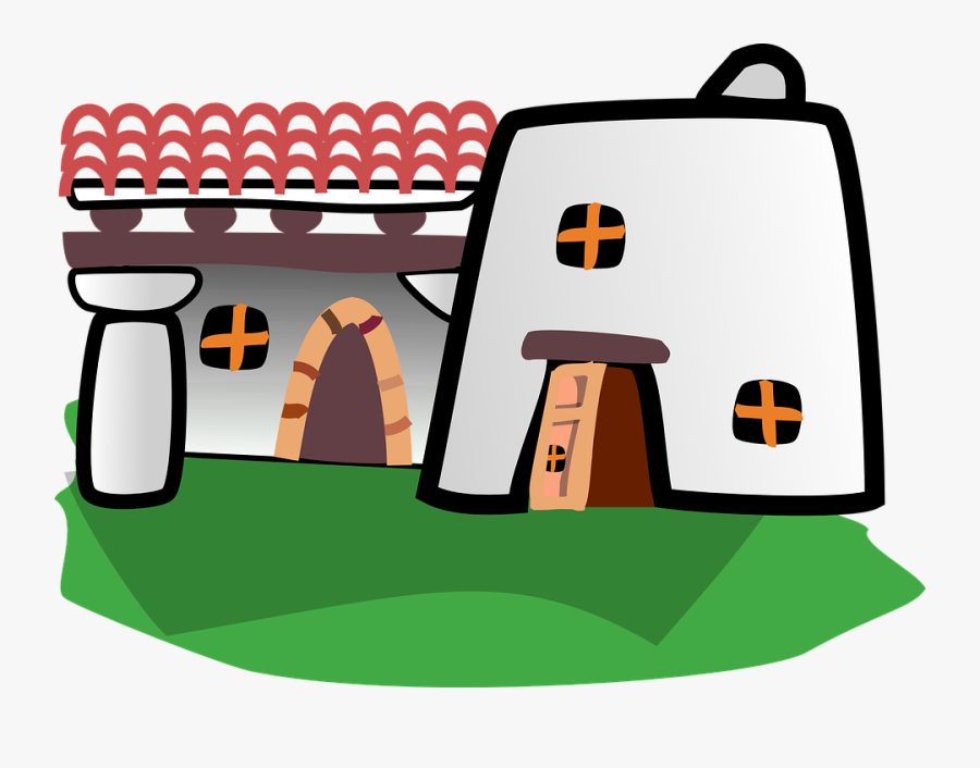 Castle, Chateau, Fortress, Tower, Medieval, Middle - Ancient Roman Homes Clipart, Transparent Clipart