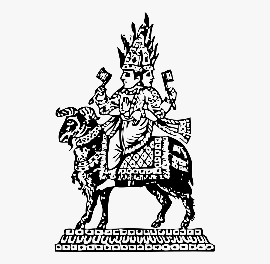 Agni Black And White, Transparent Clipart