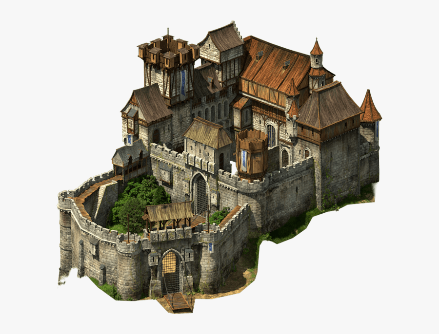 Clip Art Minecraft Gatehouse - Tribal Wars 2 Castle, Transparent Clipart