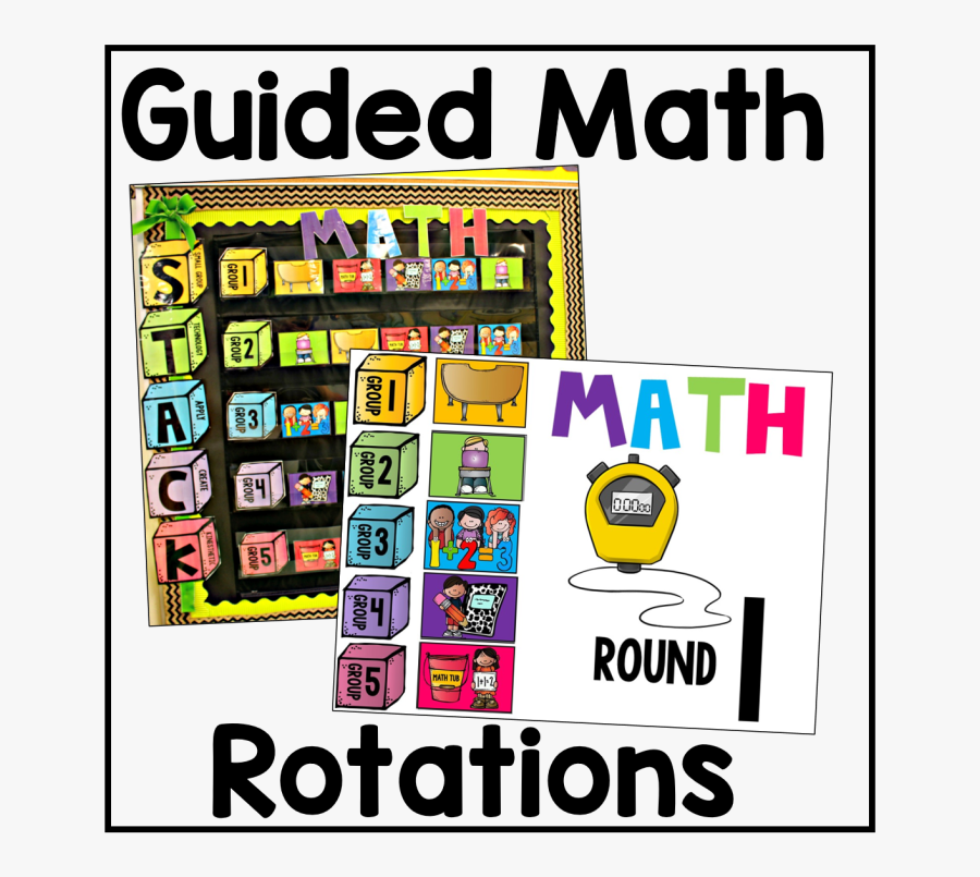 Guided Math Rotation Picture - Math Guided Math Stations, Transparent Clipart