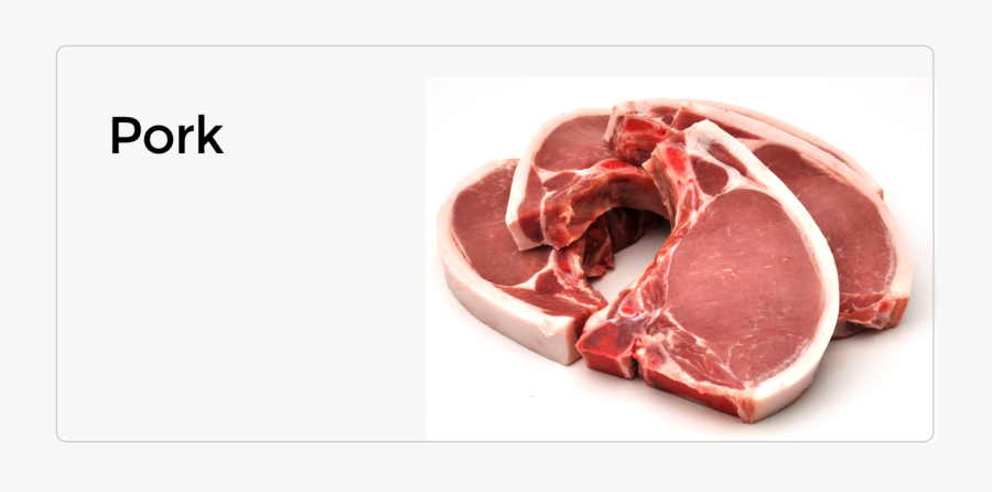 Pork Drawing Chicken Meat - Red Meat, Transparent Clipart