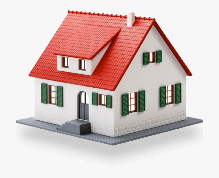 Transparent 3d Roof Clipart - Transparent Background House 3d Png, Transparent Clipart