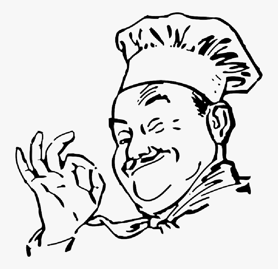 Chef Clipart Black And White, Transparent Clipart