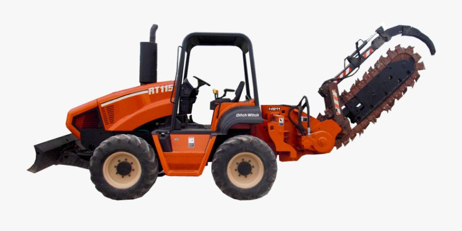 Excovator Clipart Trencher - Rt 115 Ditch Witch, Transparent Clipart