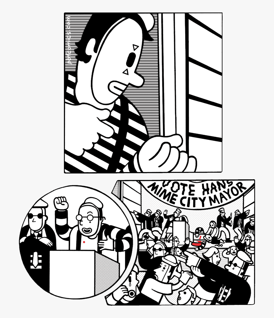 Mime City, Transparent Clipart