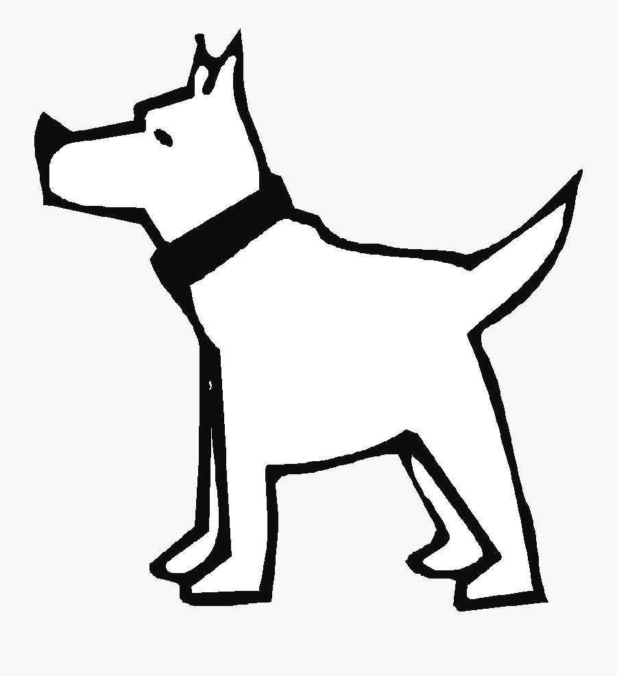 Dog Coloring Pages Clipart , Png Download - White Dog Clip Art, Transparent Clipart