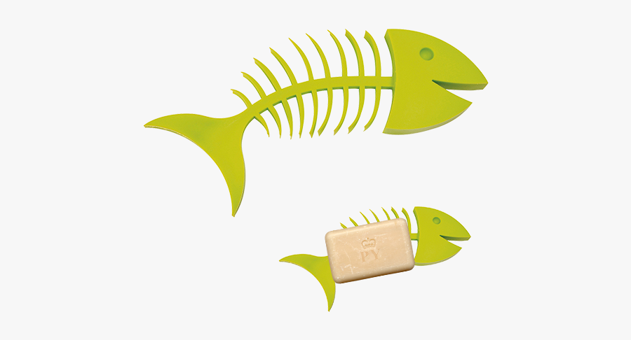 Fishbone Soap Green Pylones - Colourful Fish Bone Clipart, Transparent Clipart