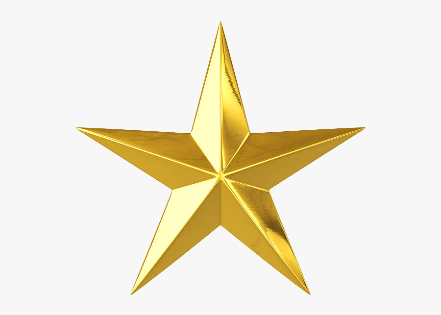 Transparent Stars Png Images - Transparent Background Gold Star, Transparent Clipart