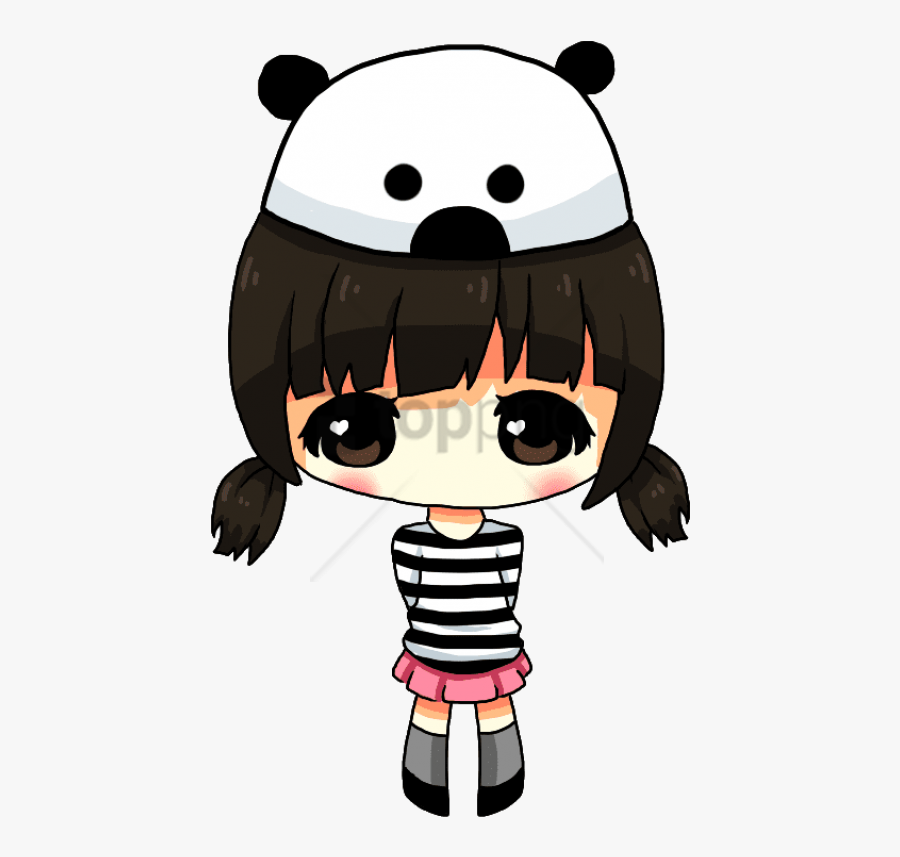 Cartoon,clip Character - Anime Girl Kawaii Chibi, Transparent Clipart