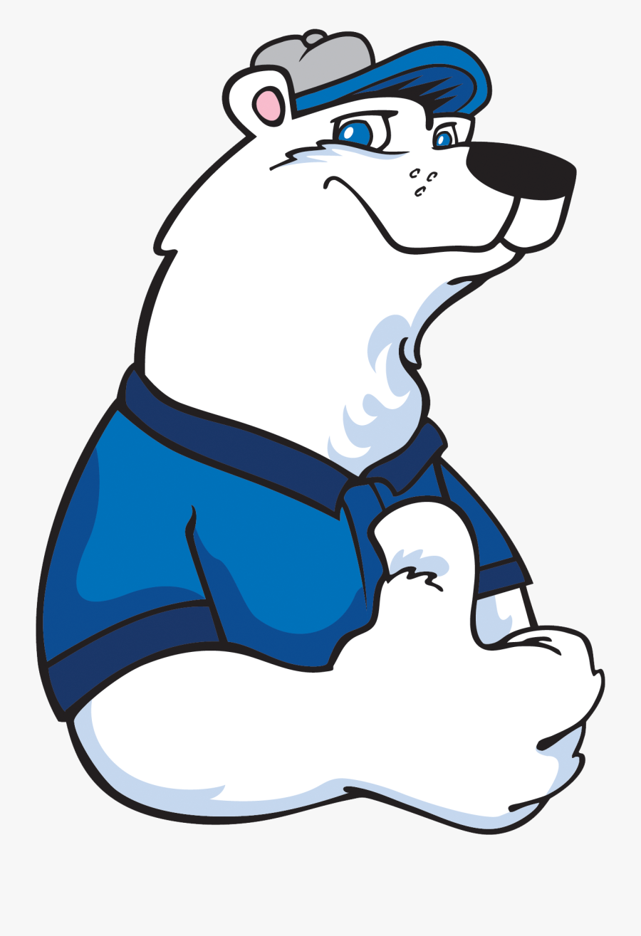 Kerschners - Cartoon Polar Bear Thumbs Up, Transparent Clipart