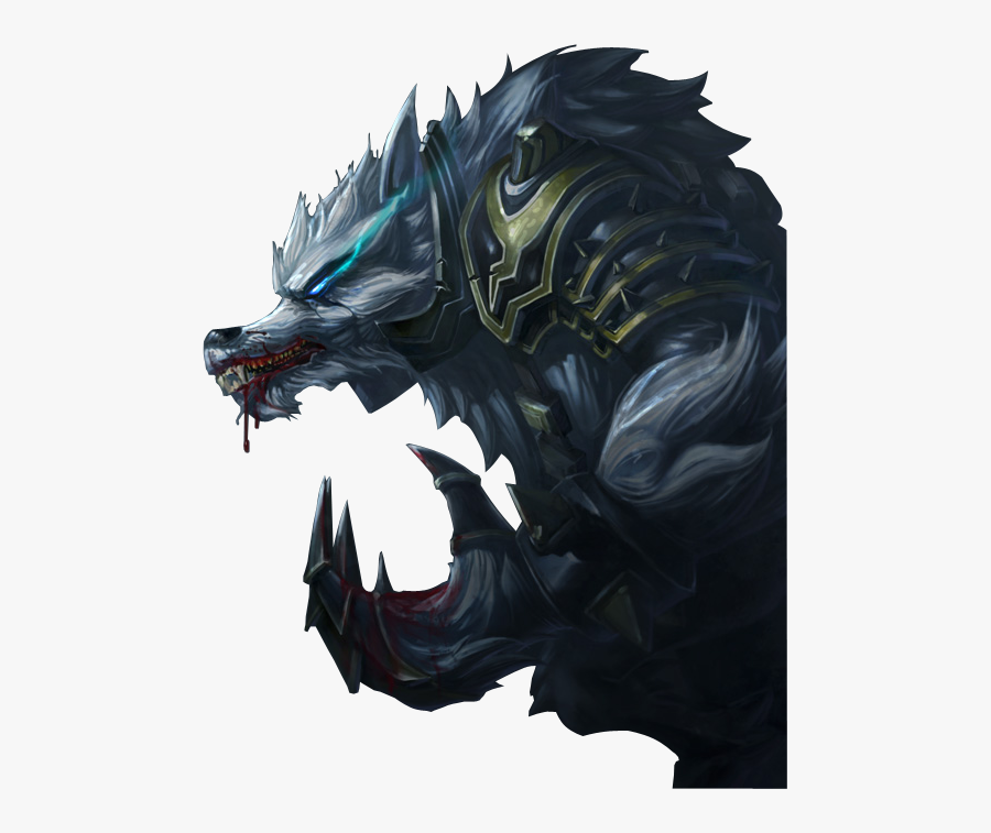 Tundra Hunter Warwick Splashart Png Image - League Of Legends Warwick Render, Transparent Clipart