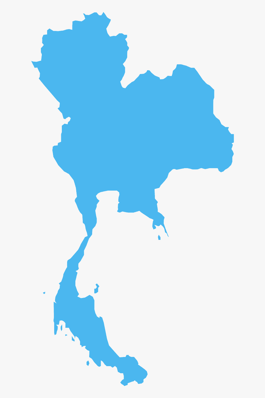 Thailand Map Icon Png, Transparent Clipart