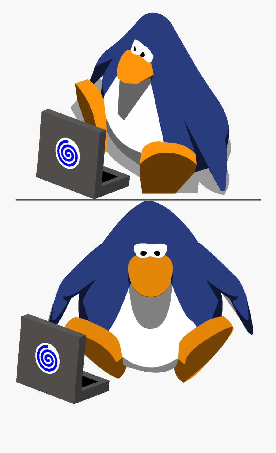 Penguin Club Penguin Penguin Vertebrate Beak Flightless - Club Penguin Penguin Sitting, Transparent Clipart