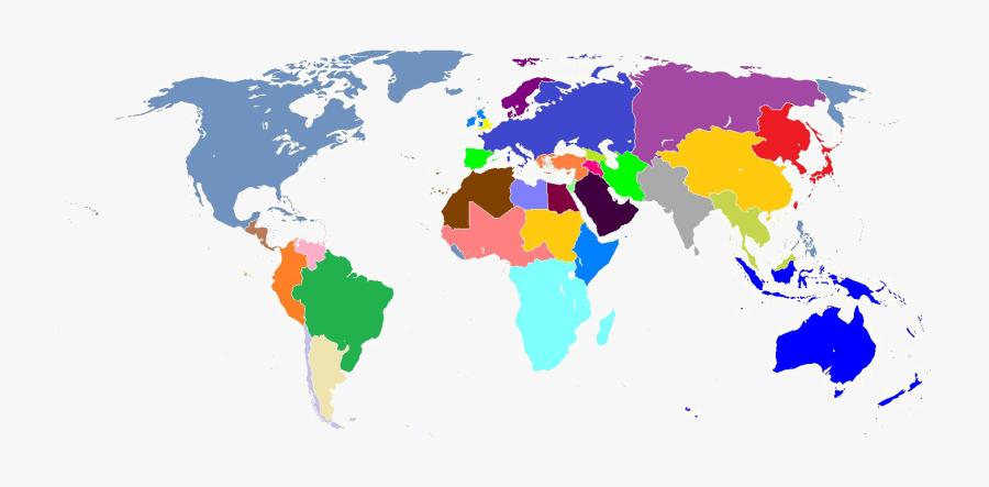 World Map Png File - Map Of The World 1921, Transparent Clipart