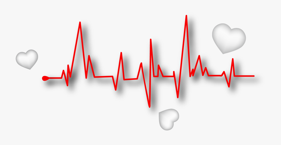 Heart Pulse Euclidean Rate Vector Decorate Line Clipart - Heart Rate Lines, Transparent Clipart