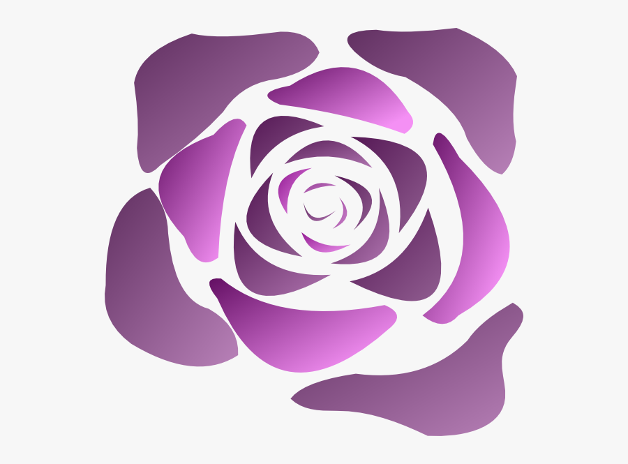 Purple Rose Vector Png - Transparent Purple Rose Vector, Transparent Clipart