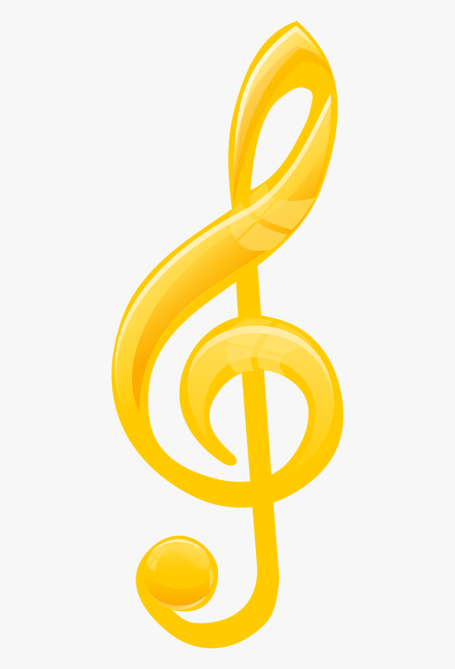 Gold Music Note Clipart , Png Download - Yellow Music Note Png, Transparent Clipart