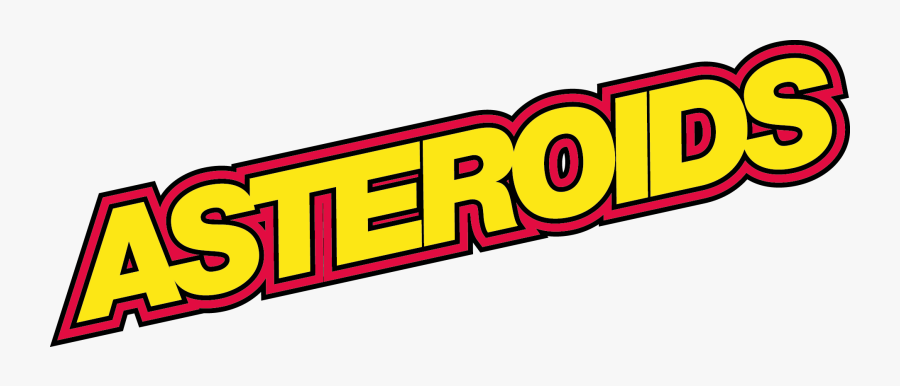 Asteroids Logo Arcade Bartop, Arcade Machine, Slot - Asteroids Arcade Logo, Transparent Clipart