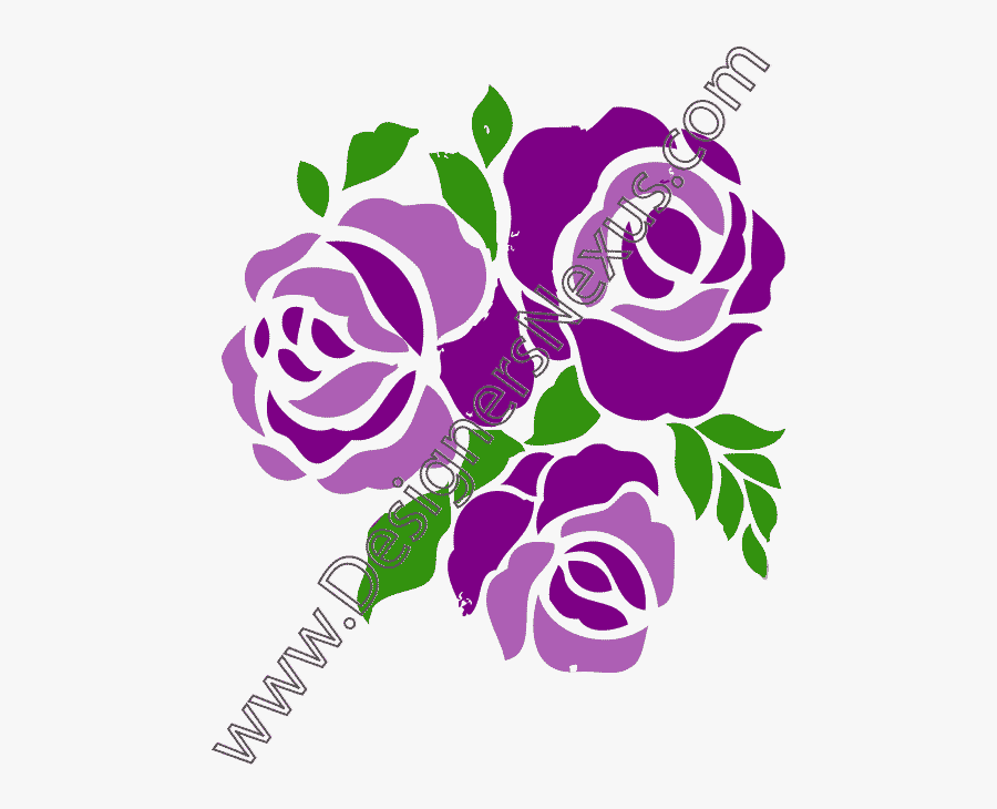 Transparent Rose Vector Png - Purple Flower Clip Art, Transparent Clipart