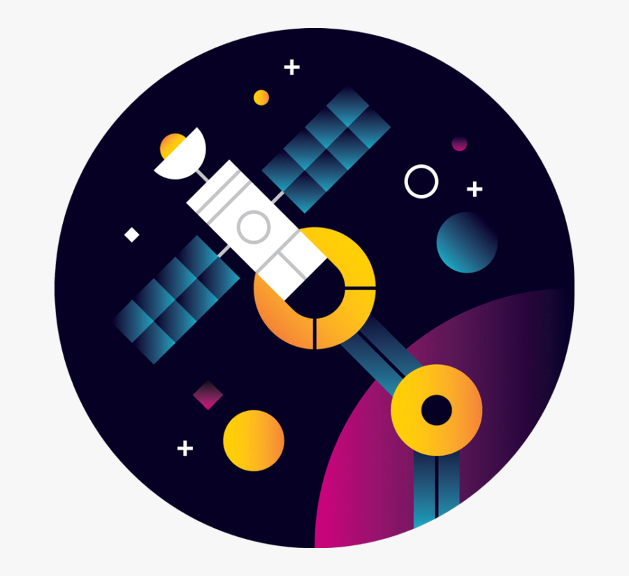 Space Tow Trucks - Circle, Transparent Clipart