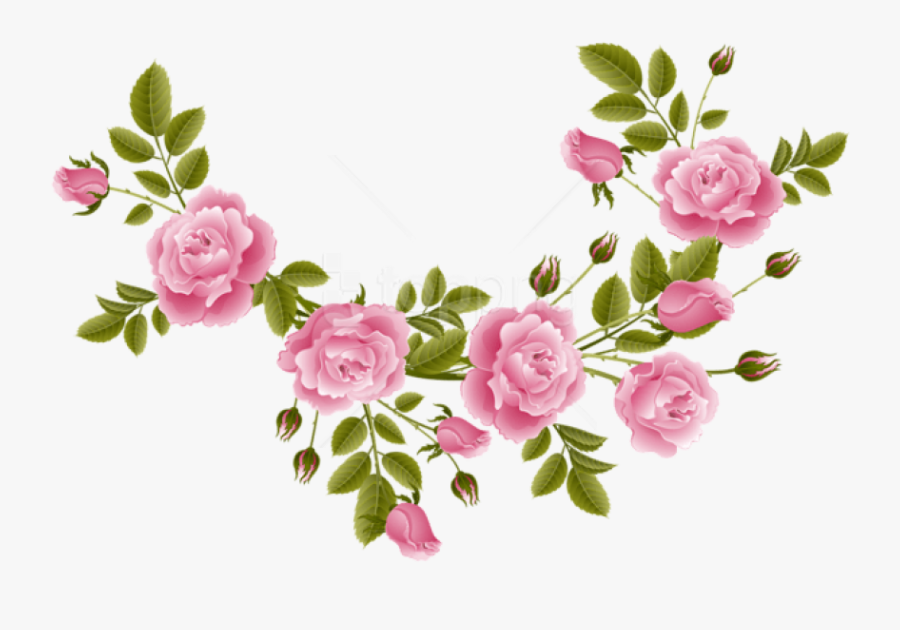 Free Png Download Rose Decoration Transparent Clipart - Transparent Rose Decoration Png, Transparent Clipart